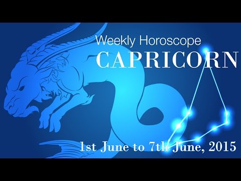 Capricorn Weekly Horoscopes From 1st June 2015