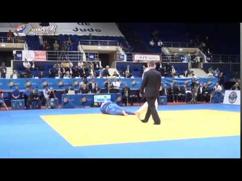 European Judo Championships Juniors Bucharest 2014 Final o100kg KHAMMO (UKR) - SHAKHBAZOV (RUS)