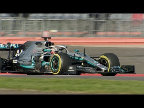 Mercedes W10 Makes Track Debut at Silverstone | 2019 Formula 1 Launches