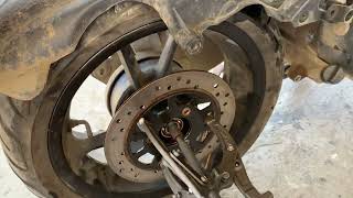 EASYRIDE 150N BASAG ANG SWINGARM NAIWAN PA BEARINGS