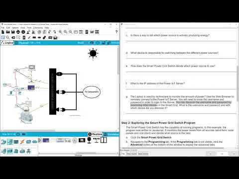 5.3.3.4 Packet Tracer - Explore the Smart Grid