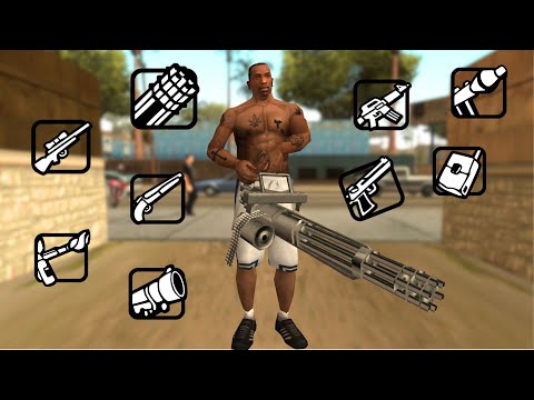 Pegando as MELHORES ARMAS do GTA San Andreas no INÍCIO do Jogo!