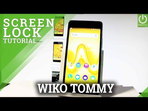 WIKO Tommy SCREEN LOCK / Set Up Pattern & Password Protection