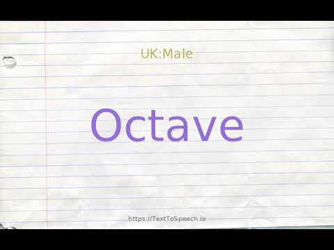 How to pronounce octave