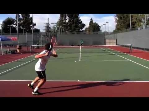 chris hasrouni tennis video