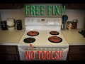 How to fix an electric stove burner for free! Hotpoint GE stove/range diagnosis and quick fix