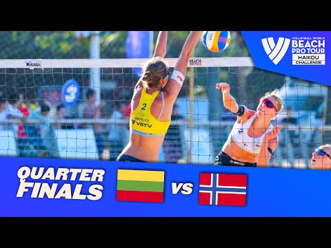 Paulikiene/Raupelyte vs. Helland-Hansen/Olimstad Quarter Finals Highlights Haikou 2023 #BeachProTour