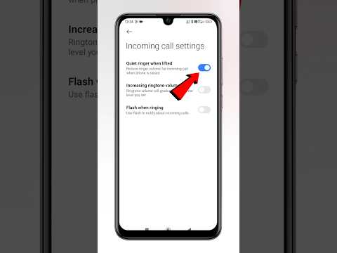 Incoming call ringtone settings 2026 | Auto ringing off when phone lifted #techfrack #shorts