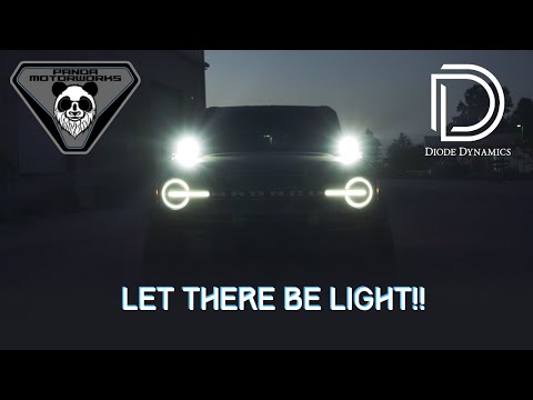 Installing Diode Dynamics SS3 Ditch Lights WITH Diode Dynamics! | 2021 Ford Bronco