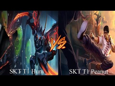 SKT T1 Peanut Lee Sin Jungle vs SKT T1 Huni Khazix Jungle |Season 7 Gameplay