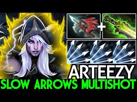 ARTEEZY [Drow Ranger] Insane Arrows Multishot Imba Slow 7.23 Dota 2