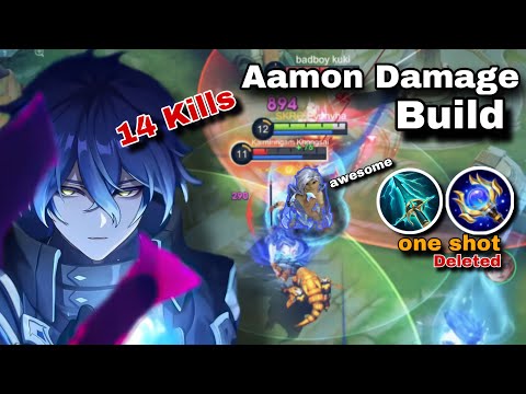 Aamon One Shot Build = Total Wipeout ☠️ | Maniac | Insane Burst Damage!