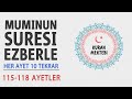 Muminun Suresi Ezberle 10 Tekrar 115 118 Ayetler