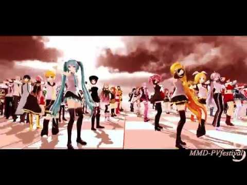 【MMD-PVF3】84人でTIMBER!!【VOCALOID/UTAU+】