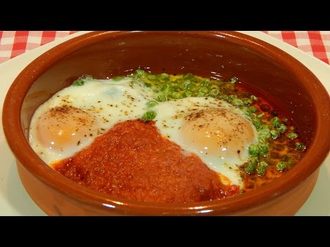 Huevos al horno al estilo Mallorquín receta fácil y rápida