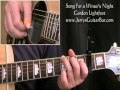 How To Play Gordon Lightfoot Song For a Winter's Night (full lesson)