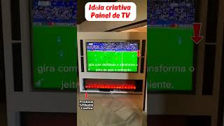 Idéia muito boa de painel giratório para tv#ideiascriativas