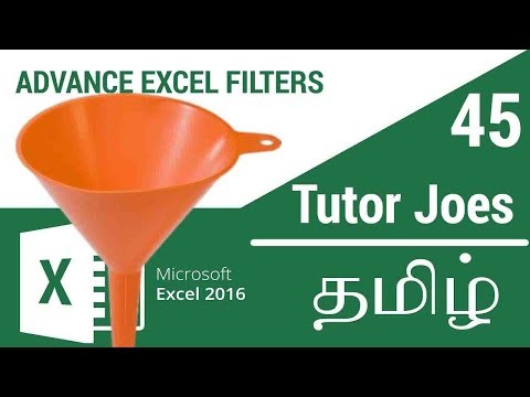 Learn Microsoft Excel 2016 From Basic To Advance in Tamil