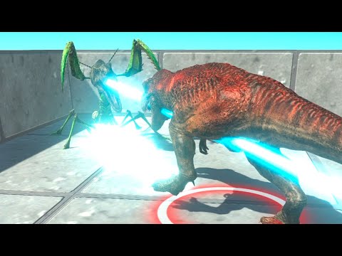GIANT PRAYING MANTIS T REX PLASMA HEAD vs EVERY UNIT   Animal Revolt Battle Simulator