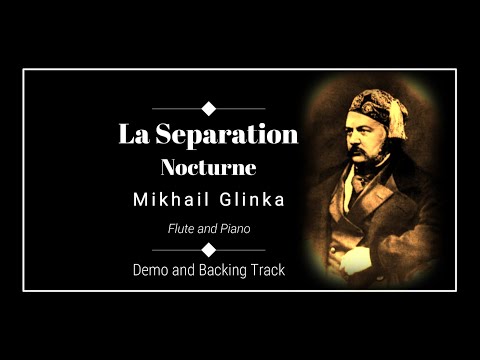 La Separation - Mikhail Glinka - Demo and Backing track.