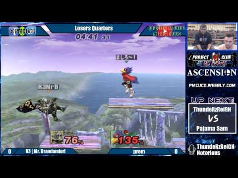 "Ascension 10/1/16" - Mr. Brandandorf (Ganon) v. prem (Falco) - Losers Quarters