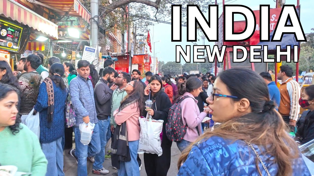 Immersive street-level walking tour through Delhi (Market 8), India, showcasing authentic urban landscapes, local architecture, and the vibrant atmosphere of the city's neighborhoods