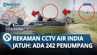 Download lagu MENCEKAM! REKAMAN CCTV Pesawat Air India JATUH saat Lepas Landas: Bawa 242 Penumpang mp3