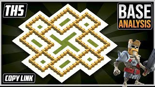 THE BEST TH5 HYBRID/TROPHY Base 2025!! COC Town Hall 5 (TH5) Hybrid Base Design – Clash of Clans