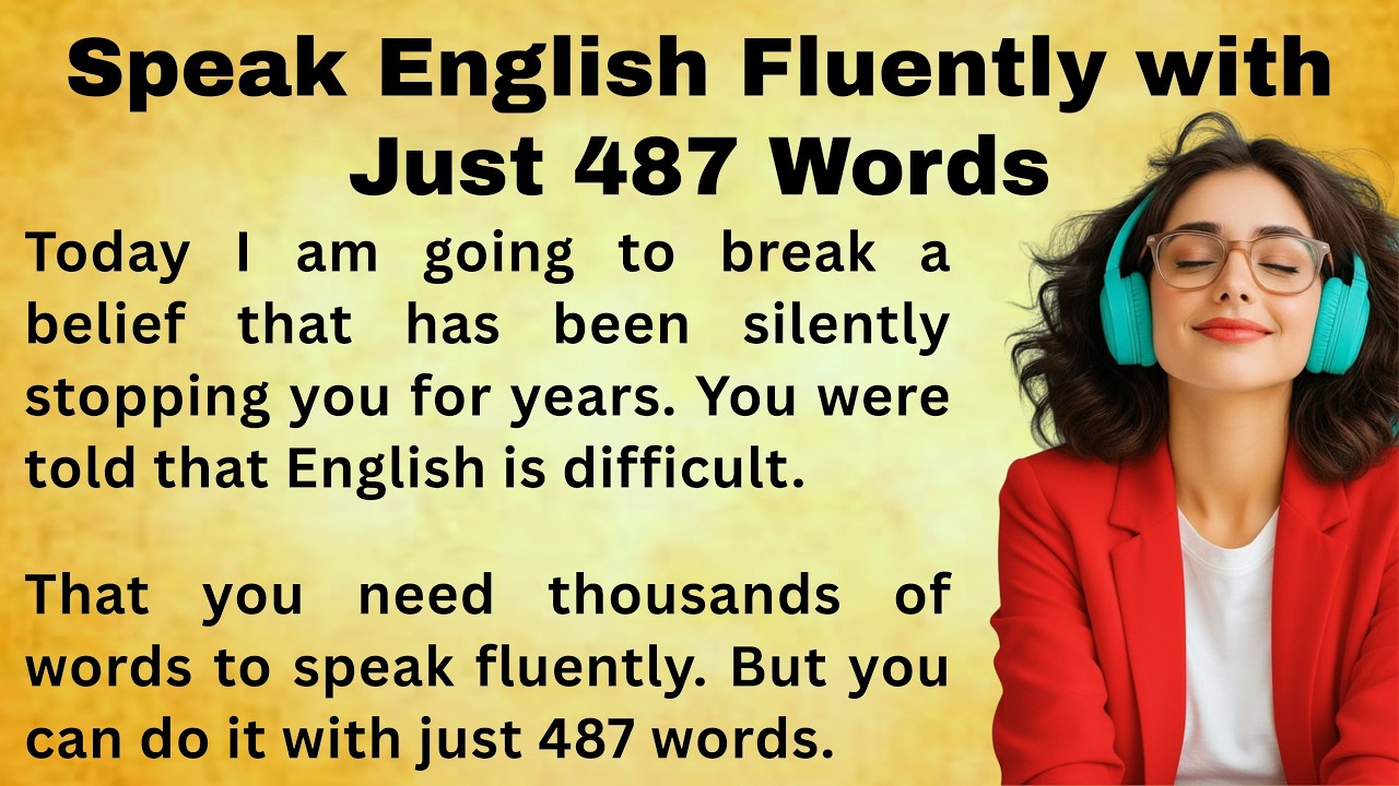 Speak English Fluently with Just 487 Words || From Silence to Fluency