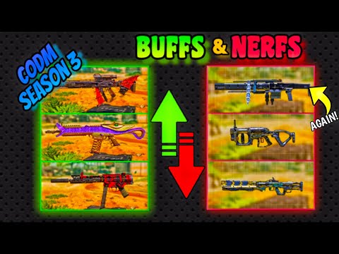 CODM Season 3 Buffs & Nerfs [MP edition]