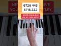 Never Gonna Give You Up - Rick Astley (Piano Tutorial) #nevergonnagiveyouup #rickroll #rickastley