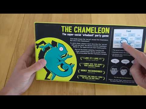 The Chameleon - how to setup play and review * Amass Games* board game party HD Gooseberry potato
