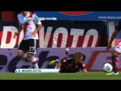 Gol de Cetto San Lorenzo 2 - 0 River Fecha 4 Torneo Final 2013 golesya.com