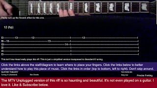 Guitar KoRn "Falling Away From Me" How to play verse lesson tutorial cover beginner