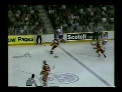 Flames - Oilers rough stuff 4/2/87