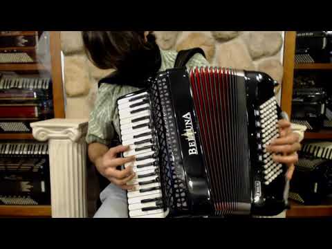 5015 - Like New Black Beltuna Euro III Piano Accordion LMH 37 96 $3999