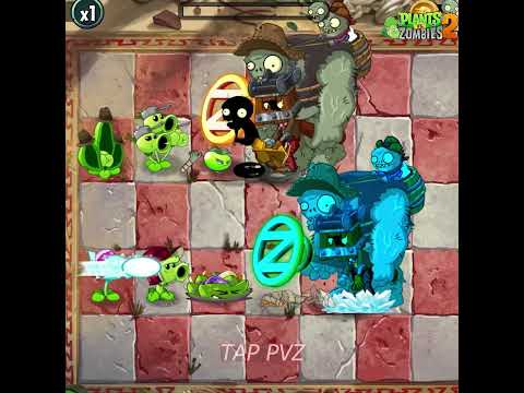 PvZ 2 - Snow Pea Team Vs Pea Pod Team Vs zombie Team #shorts