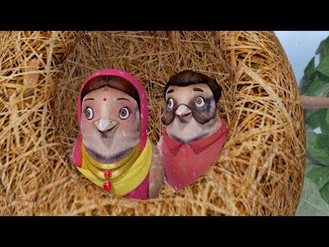 The foolish sparrow and the monkey - telugu kid stories
