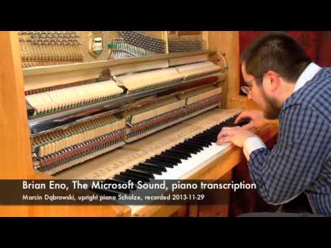 Brian Eno, The Microsoft Sound, Windows 95 startup sound, piano transcription