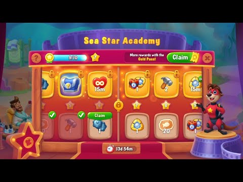 @Fishdom Win Strikes Level 10990 - 10993. Sea 🌟 Academy Level 6 🔓