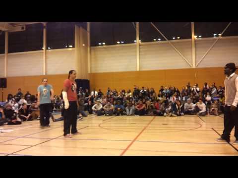 AOD 6 Final Poppin Sam Sam & Poppin C VS Richard Pop & Funky Raph 28 octobre 2012