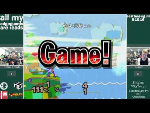 AMEGAR - Denial | Duck (Samus) vs Ginger (Falco) - Winner's Semis