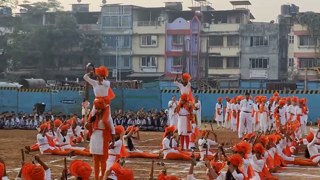 Lezim Dance Performance By Students Of Shreeram Vidyalaya (Sec-Mar), Airoli.