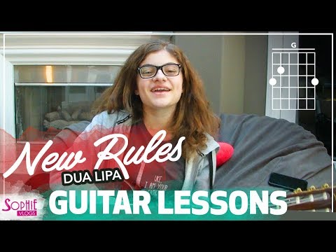 New Rules - Dua Lipa | Easy Guitar Songs for Beginners & Chords (by Sophie Pecora)