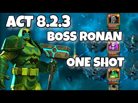 ACT 8.2.3 Boss Ronan One Shot • Mcoc • Marvel Contest of Champions 8.2