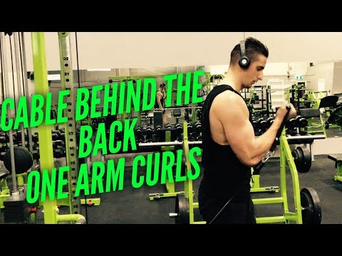 Cable Behind The Back One Arm Curls