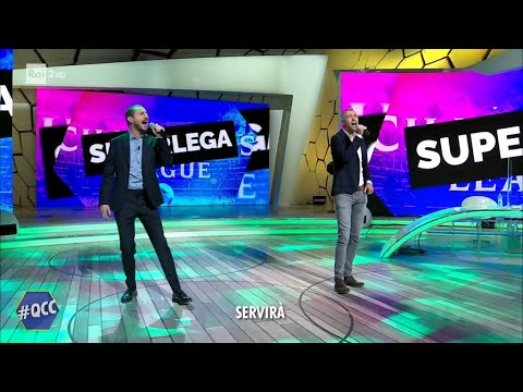 Luca e Paolo con i Jaspers cantano "Maledetta SuperLega" - Quelli che il calcio 25/04/2021