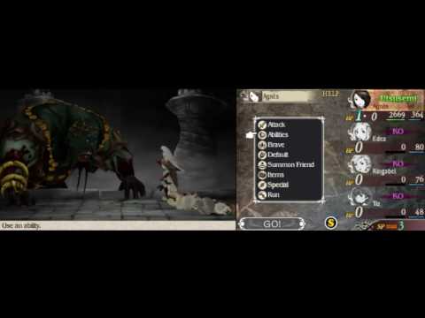 [Bravely Default] Gigas Lich - Hard - Solo Agnés