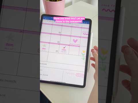 Adding events to Apple calendar from GoodNotes app! Did you know about this feature? 👀 #ipad #plan