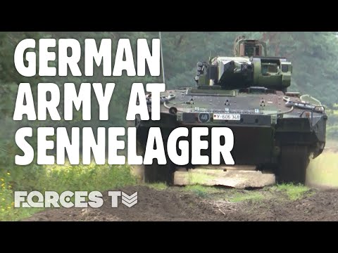 German Troops Train At Sennelager While British Army Personnel Are Away | Forces TV